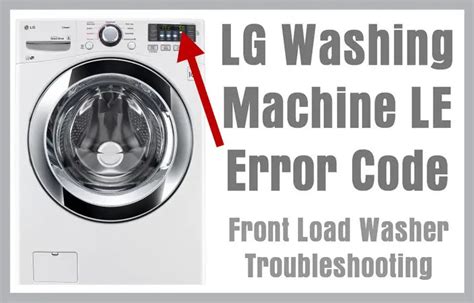 ub code on lg washer|Front Load Washer – Troubleshooting a UE/Ub Error Code